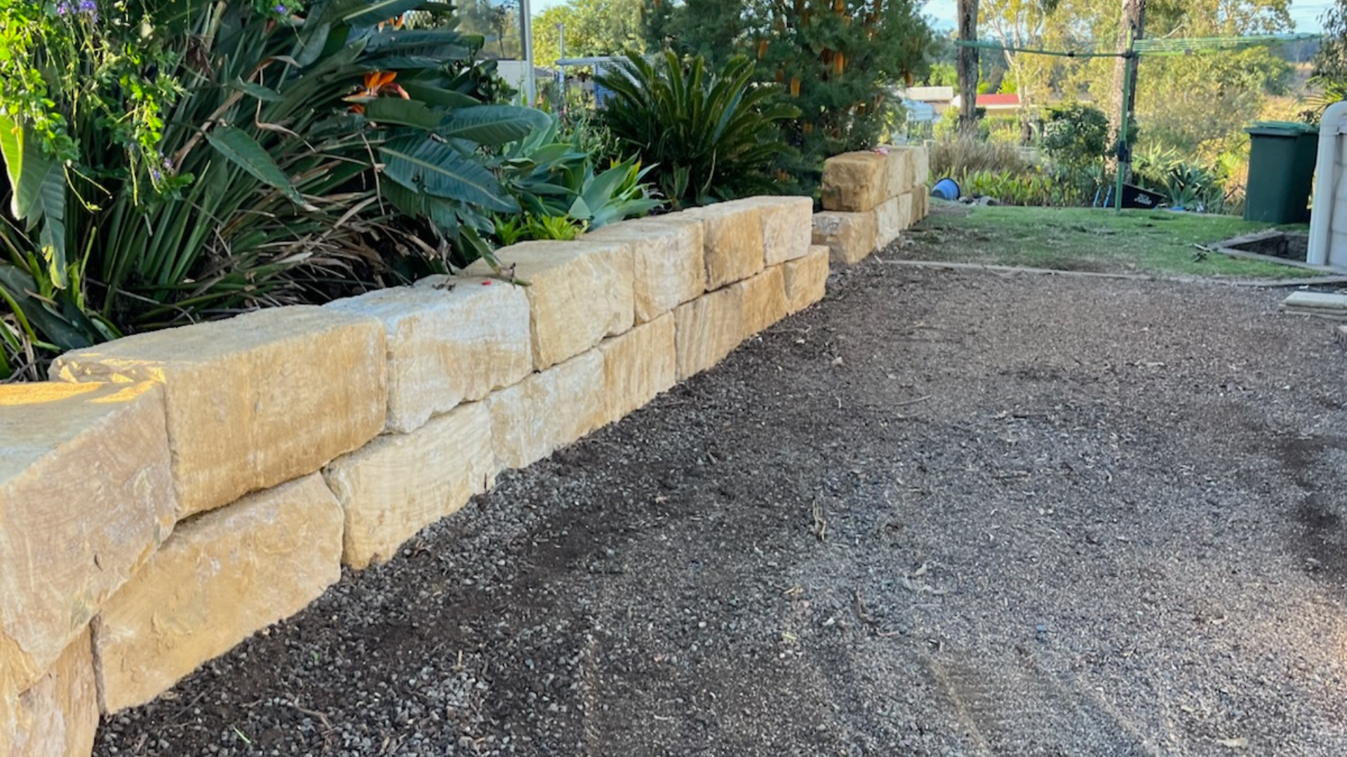 Sandstone block excavation and earthmoving services